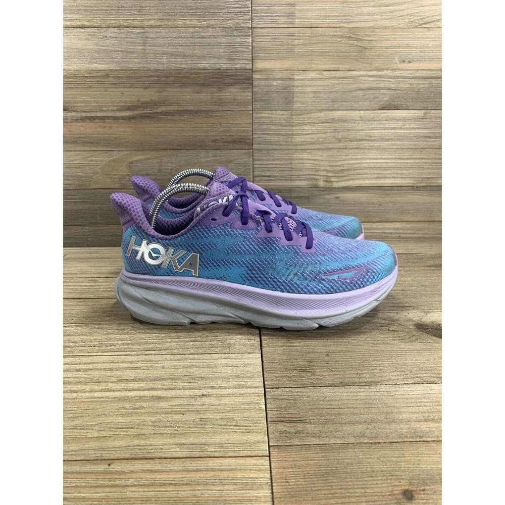 Hoka One One Purple and Blue Athletic Shoes